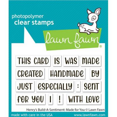 Lawn Fawn Stempel - Henry's Build-a-Sentiment: Made for You